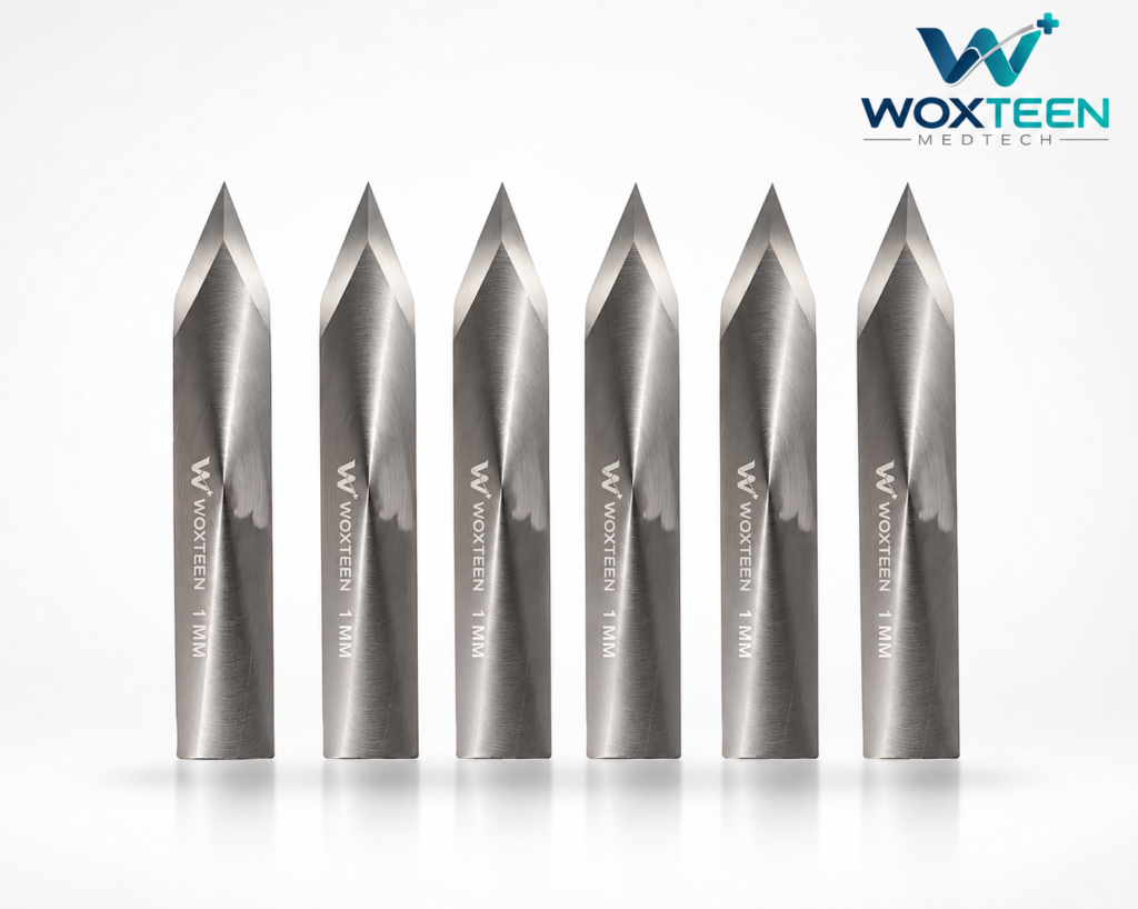CTS Steel Blade for FUE hair transplant surgery and precision recipient-site slitting